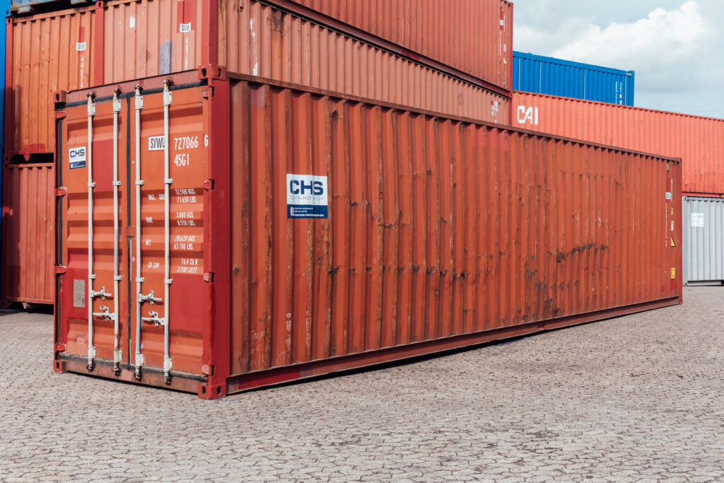Contenedor de transporte usado de 40 pies HC. – Contenedores AGRICOLA ESVA
