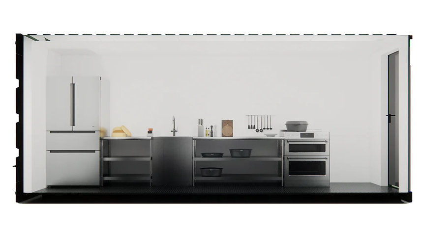 Contenedor Gastronómico 20 pies HC – Cocina Móvil Aislada, Volet de 4 m & Plug‑&‑Play – Contenedores AGRICOLA ESVA (foto 4)