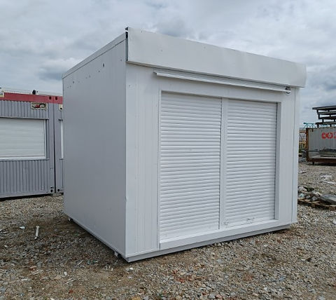 Contenedor Comercial 300×350 Con Persianas Frontales Divididas + Puerta Trasera – Hábitat AGRICOLA ESVA