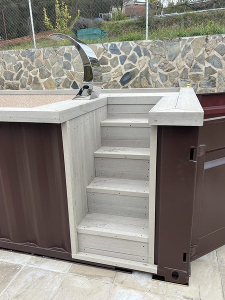 contenedor de 20 pies transformado en piscina – Piscinas AGRICOLA ESVA (foto 8)