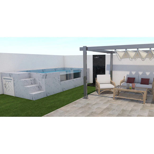 PISCINA ELEVADA ACERO RÍGIDO ILU PRO 230 – Piscinas AGRICOLA ESVA (foto 5)