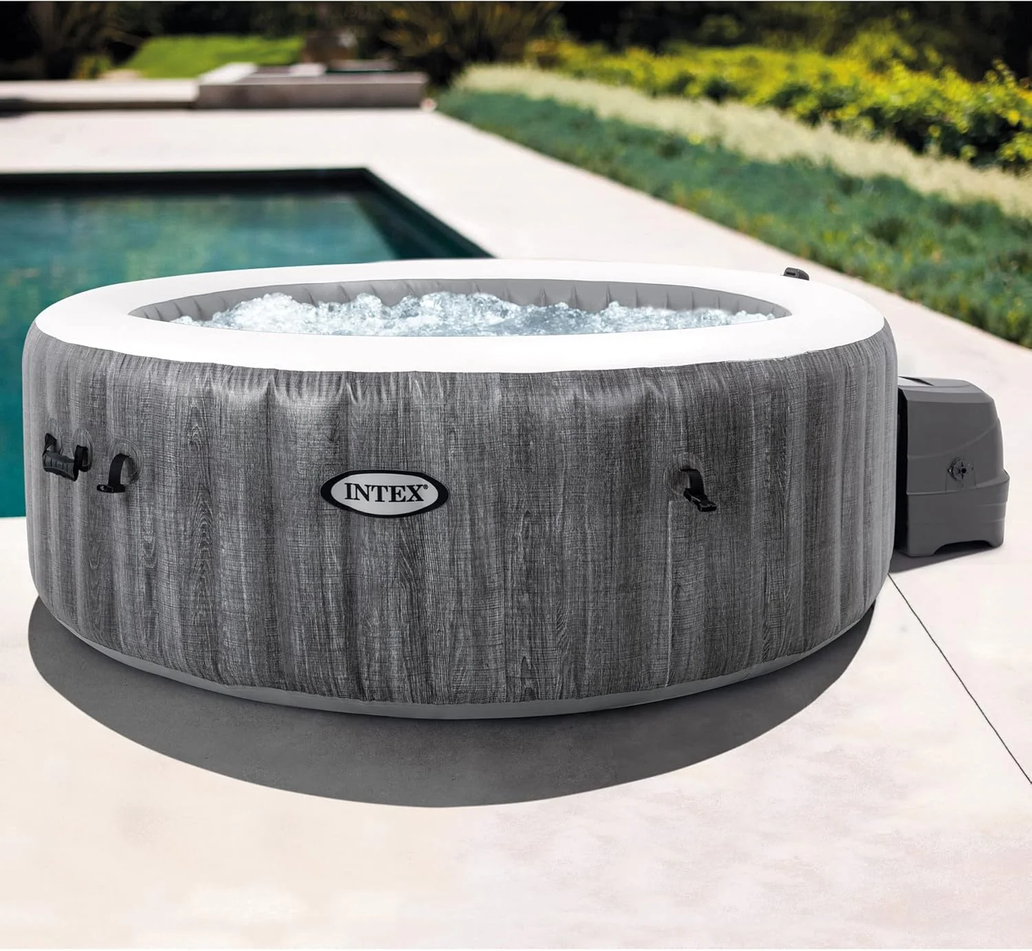 Intex PureSpa Deluxe Madera Gris 85″ x 25″ – Piscinas AGRICOLA ESVA (imagen 6)
