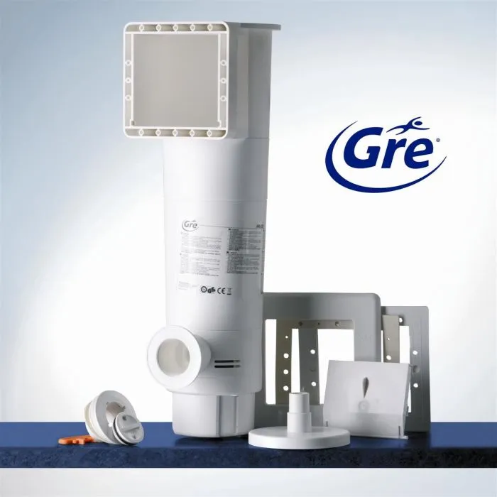 GRE - Kit de piscina redonda elevada de acero blanco - Ø300 x H122 (Incluye filtro de cartucho + escalera) – Piscinas AGRICOLA ESVA (foto 3)