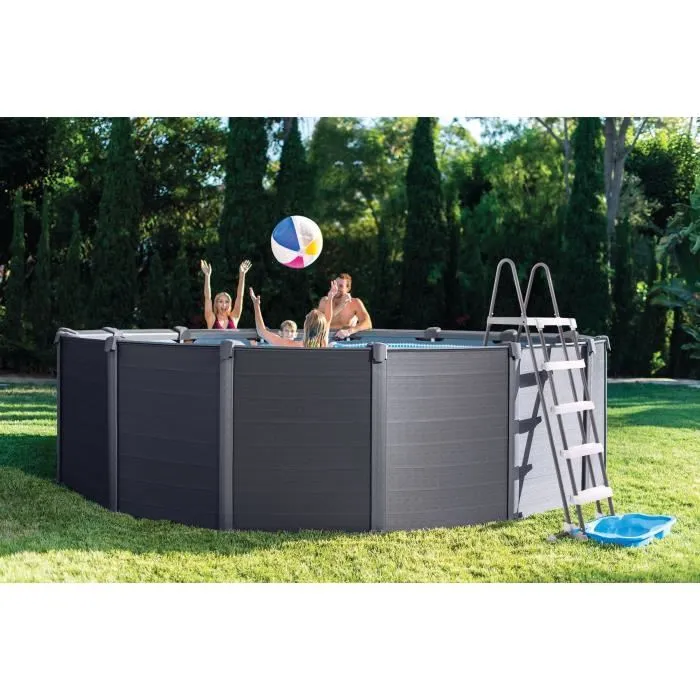 Kit de piscina de grafito de 4,78 x 1,24 m - Intex – Piscinas AGRICOLA ESVA (imagen 9)