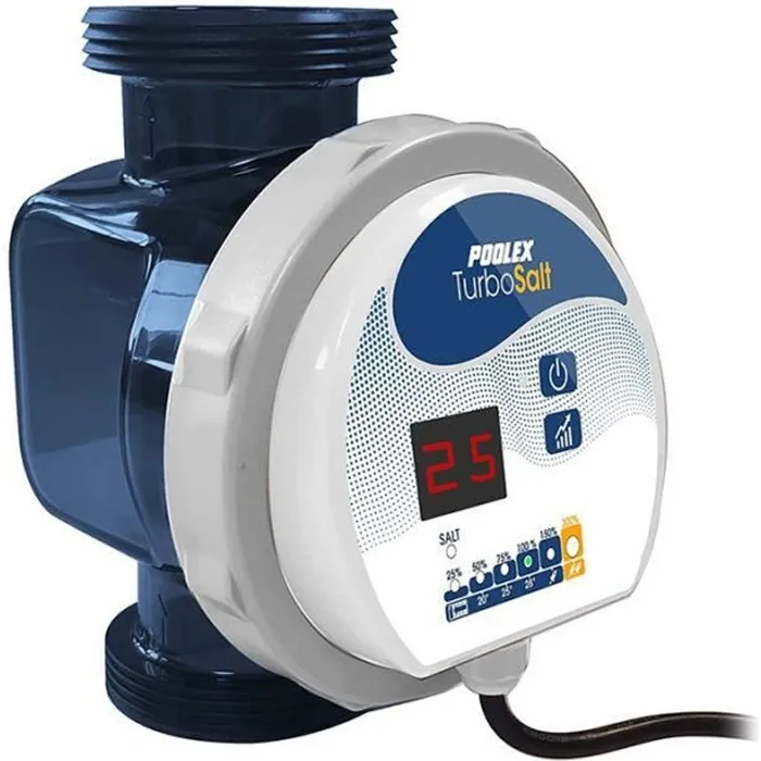 Clorador salino Poolex Turbo Salt - Modelo 200 para piscinas de 20 m³ – Piscinas AGRICOLA ESVA