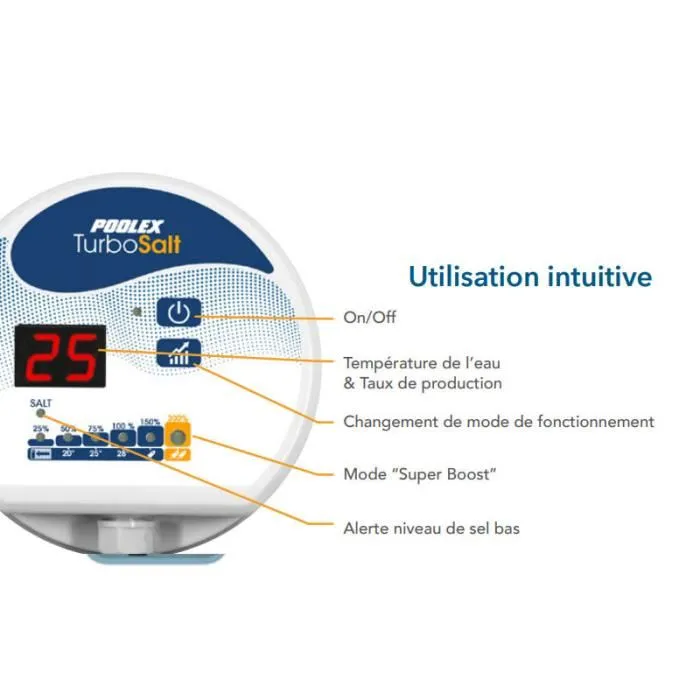 Clorador salino Poolex Turbo Salt - Modelo 300 para piscinas de 30 m³ – Piscinas AGRICOLA ESVA (imagen 5)