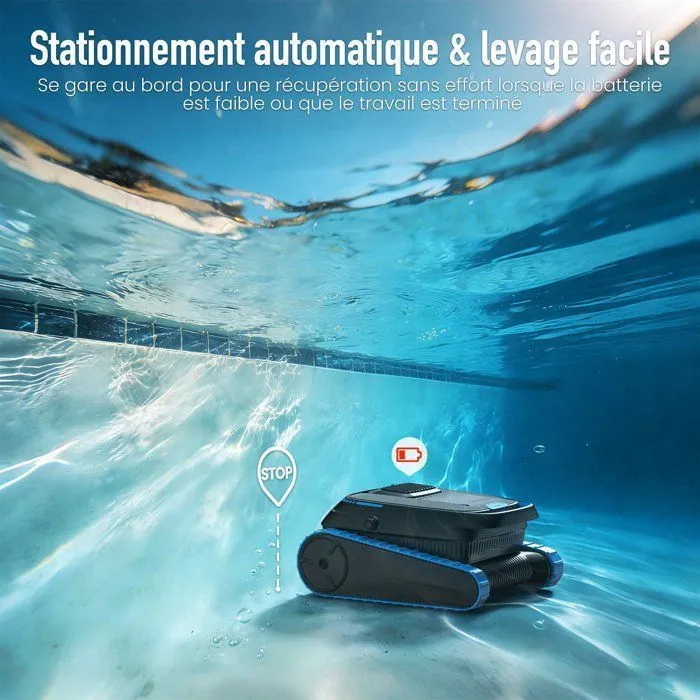 Robot limpiafondos AIRROBO CP40 para piscinas, limpieza de suelos y paredes, 120 min de autonomía (170 m²), control por app, cesta grande de 4 L. – Piscinas AGRICOLA ESVA (imagen 5)