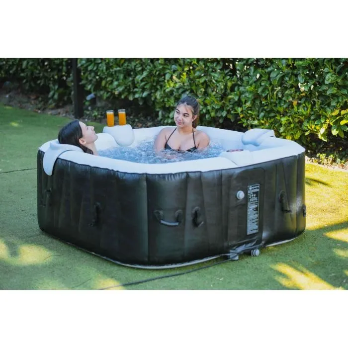 Spa cuadrado hinchable Ospazia - 4 plazas - 130 microchorros - 40 °C – Piscinas AGRICOLA ESVA (foto 3)