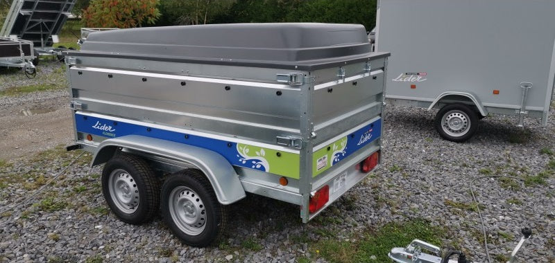 Remolque Florence 233x132x39 + capota ABS + laterales dobles – AGRICOLA ESVA