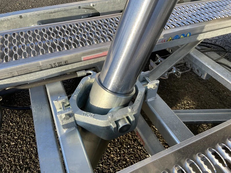 Remolque volquete trilateral Saris K3 406 x 204, 3500 kg, triple eje, con freno, ballestas – AGRICOLA ESVA (foto 3)